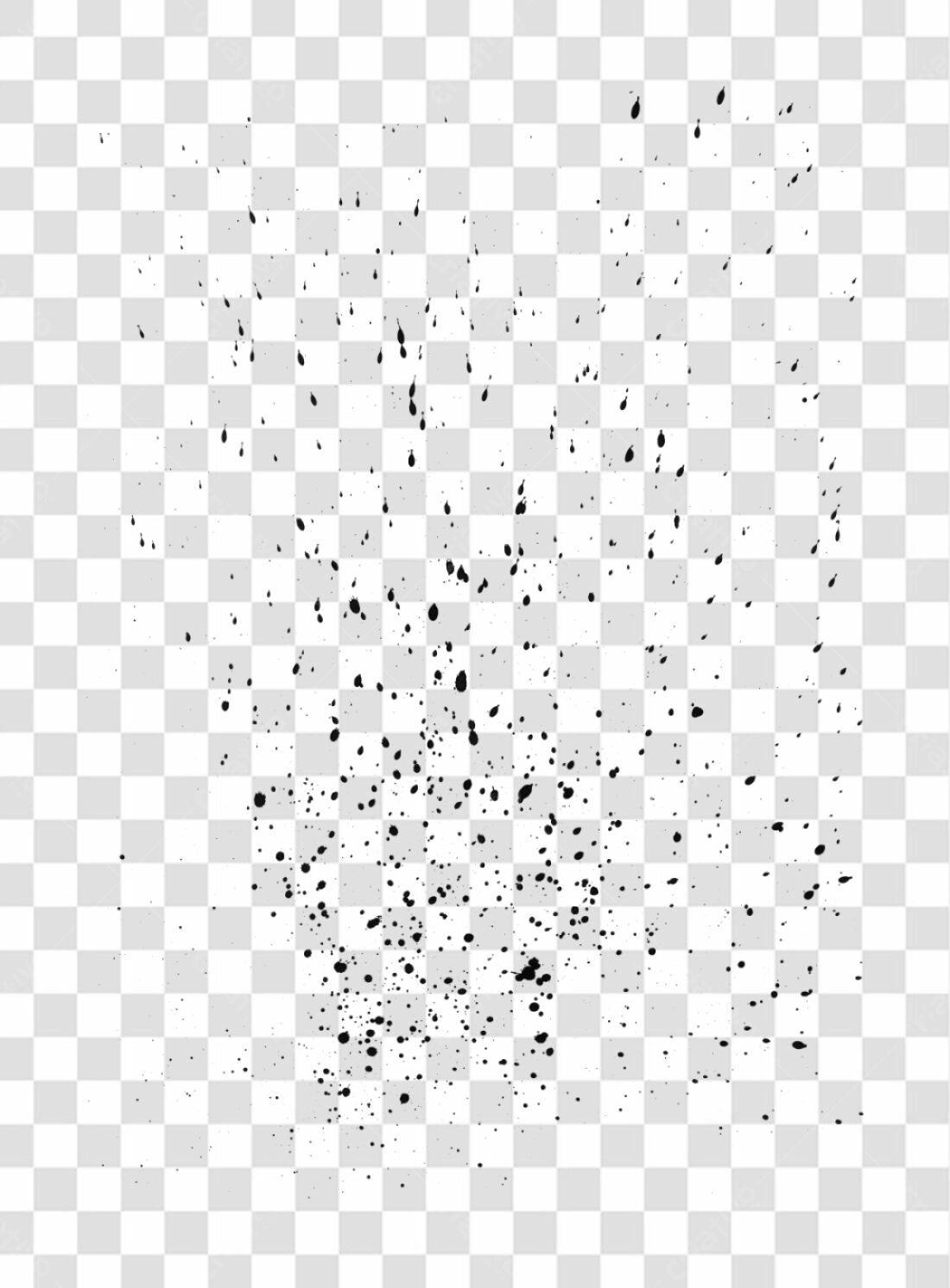 PNG Elemento gráfico abstrato com respingos pretos