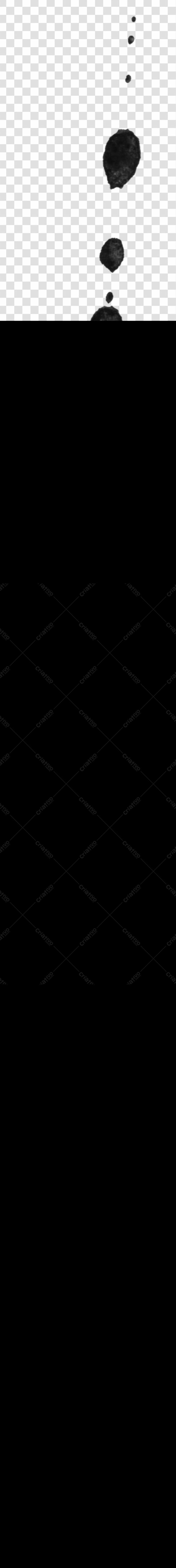 PNG Elemento decorativo Gotas de tinta pretas com fundo transparente
