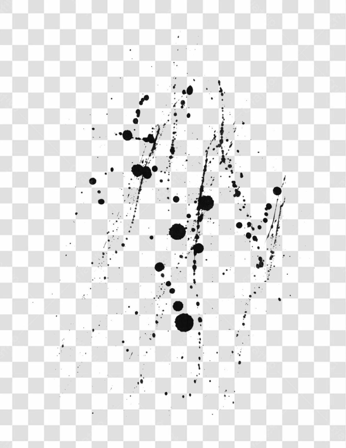 PNG Elemento Gráfico Abstrato Borrões de tinta
