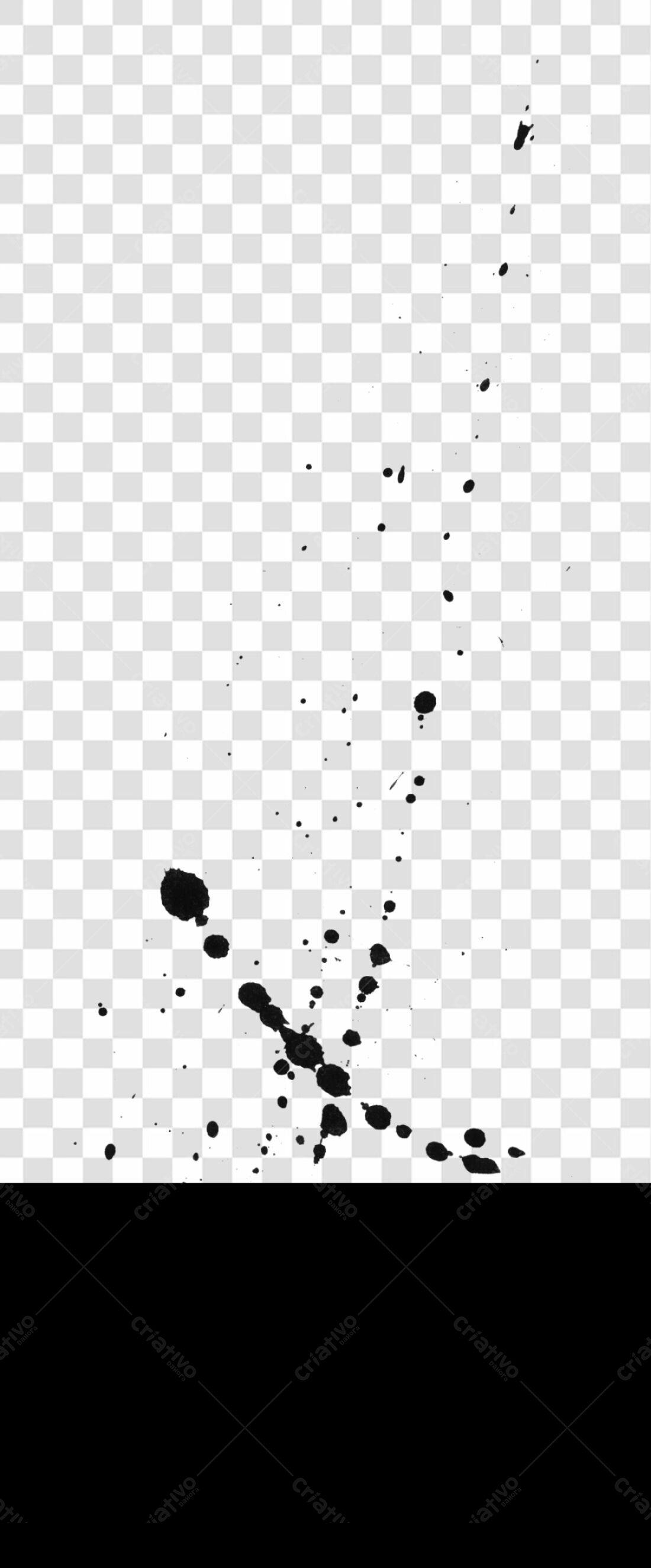 PNG Elementos gráficos com manchas pretas fundo transparente