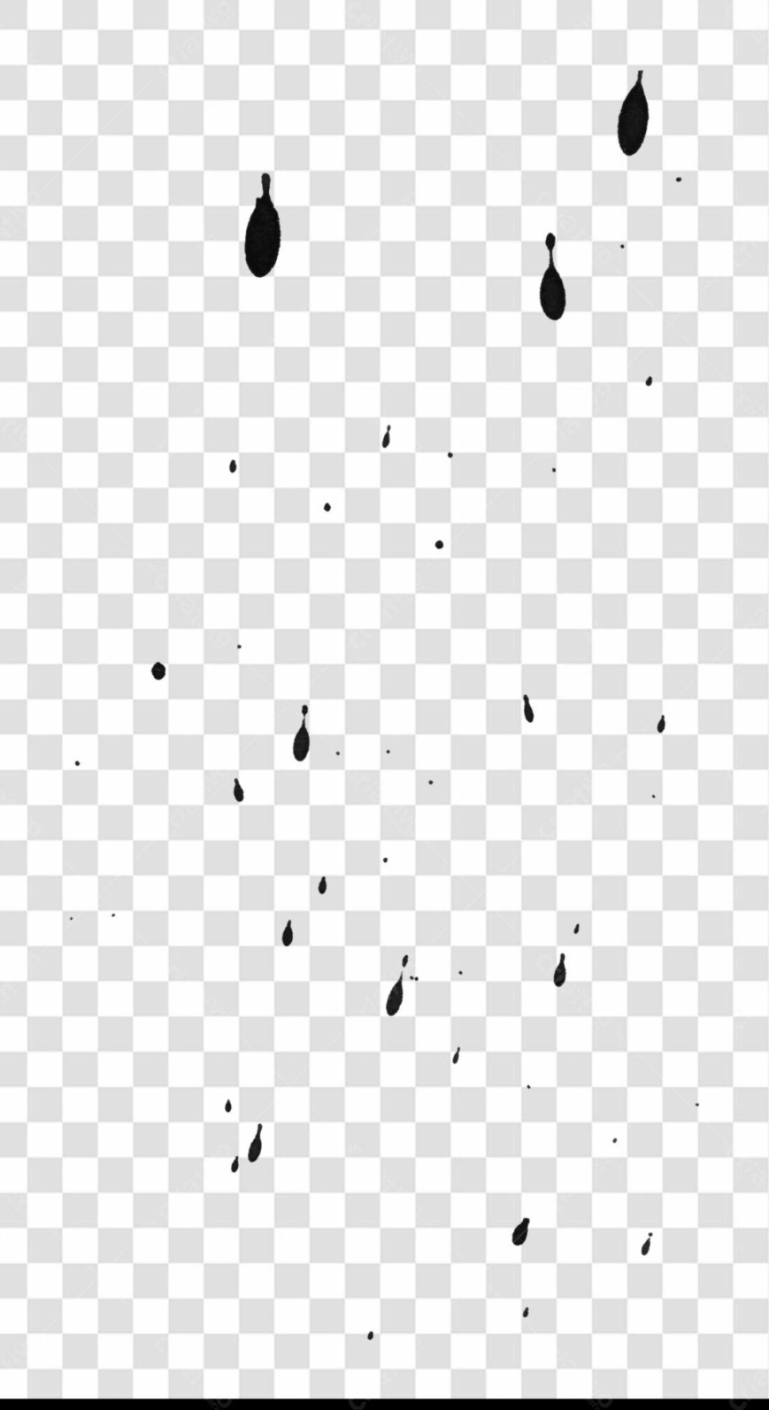PNG Elemento gráfico abstrato Gotas de tinta pretas com fundo transparente