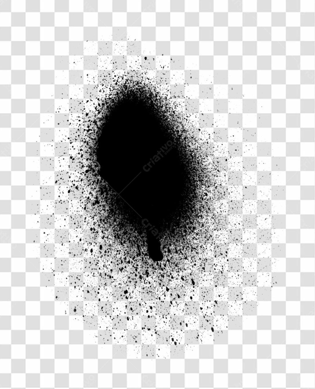 PNG Textura Spray Preto com fundo transparente