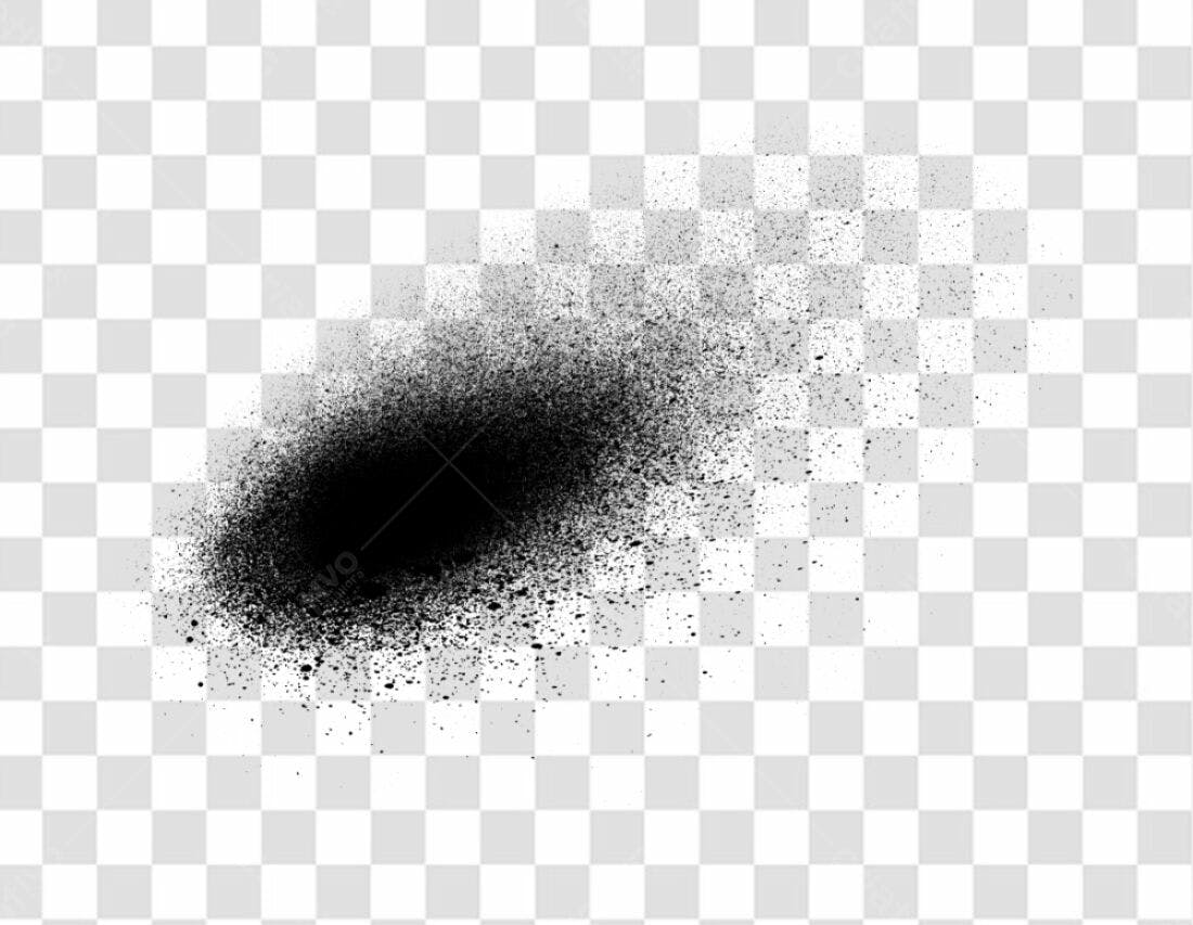 PNG Textura Spray Preto com fundo transparente