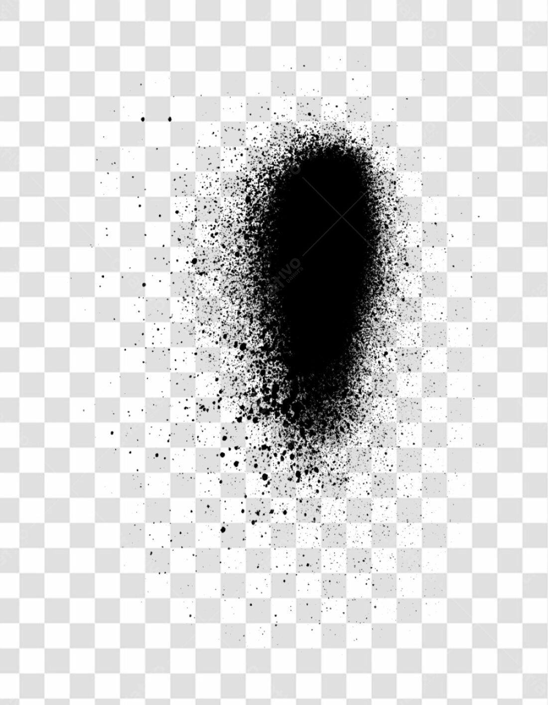 PNG Textura Spray Preto com fundo transparente