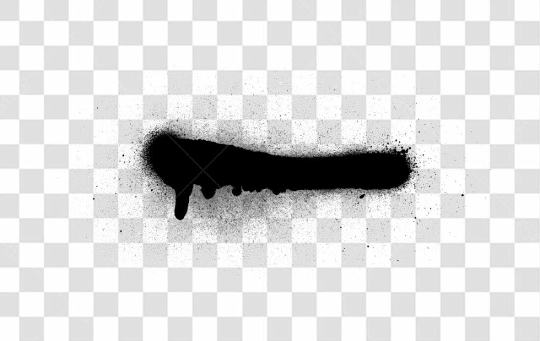 Banner abstrato preto PNG com fundo transparente