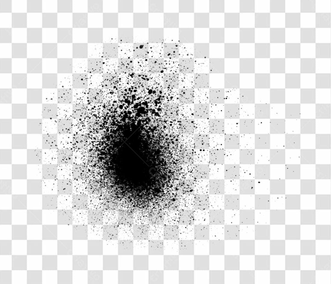 PNG Elemento Gráfico Spray Preto com fundo transparente