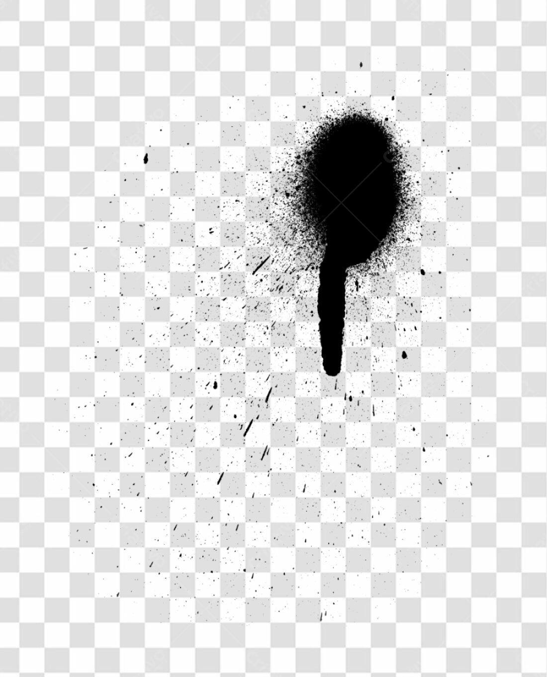 PNG Textura de tinta preta com fundo transparente