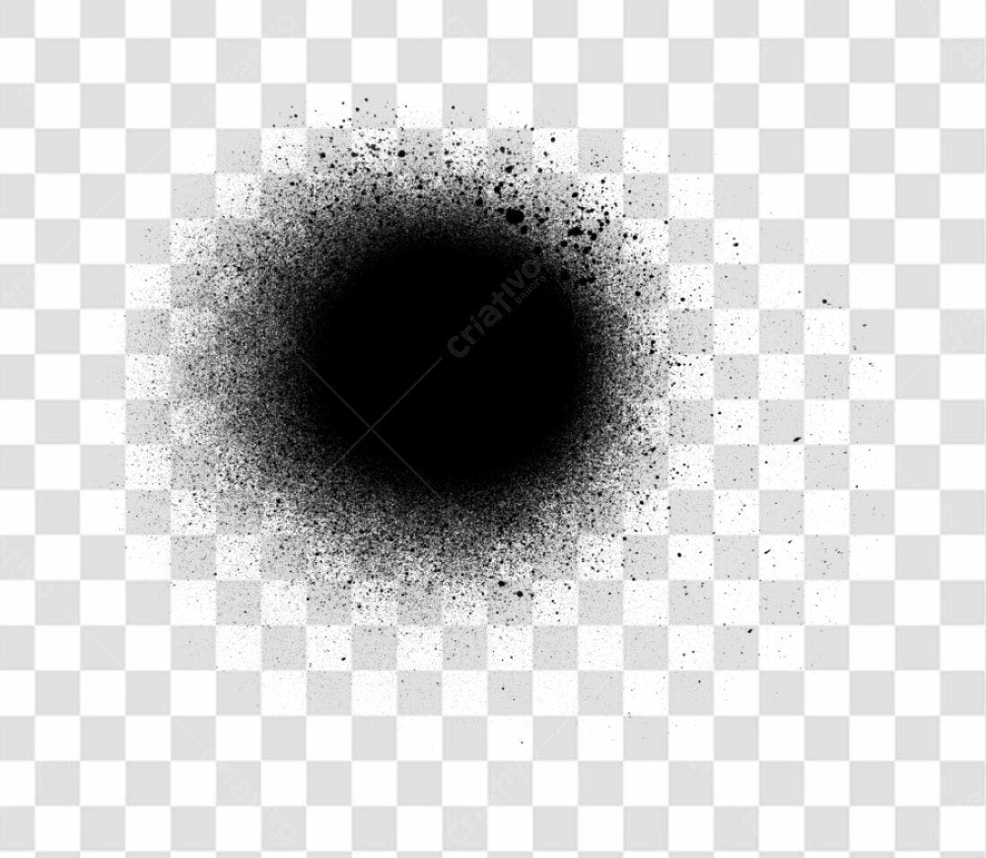 PNG Elemento gráfico abstrato spray preto com fundo transparente