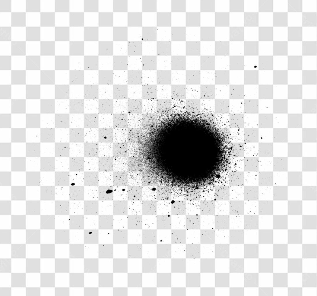 PNG Elemento gráfico spray preto com fundo transparente