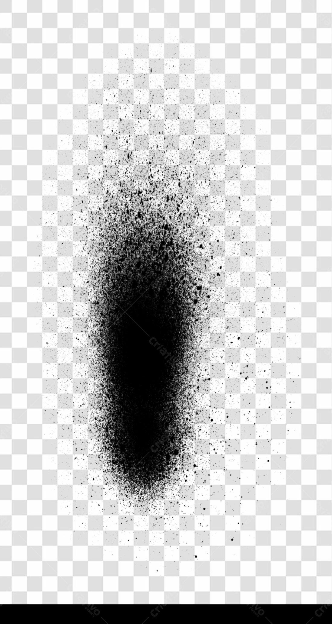 PNG Textura de Spray Preto com Fundo Transparente