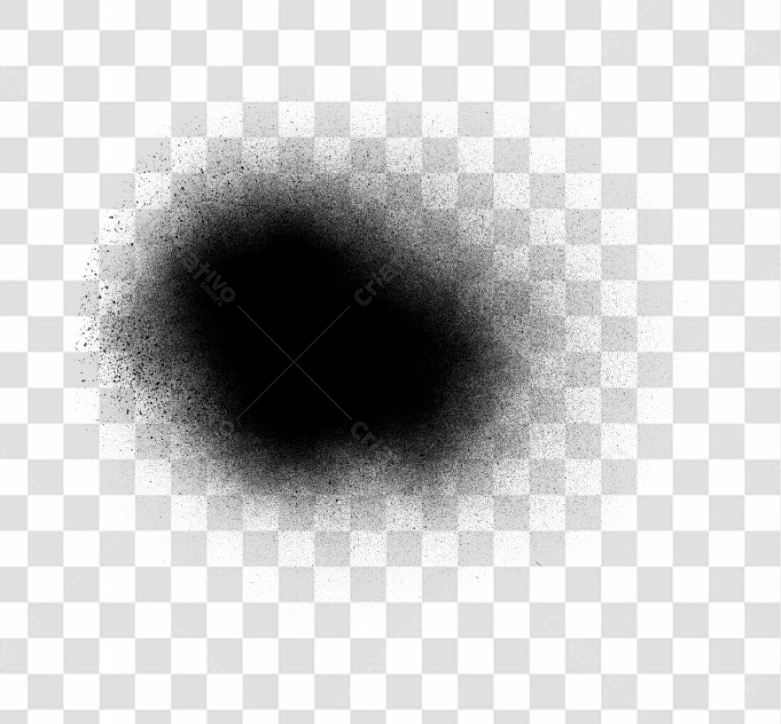 PNG Elemento Gráfico Spray Preto com fundo transparente