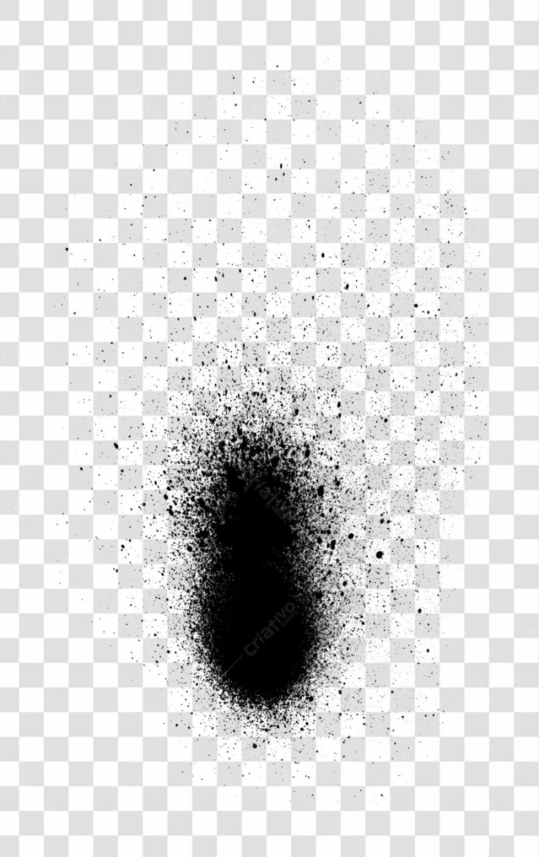 PNG Textura de respingos pretos com fundo transparente