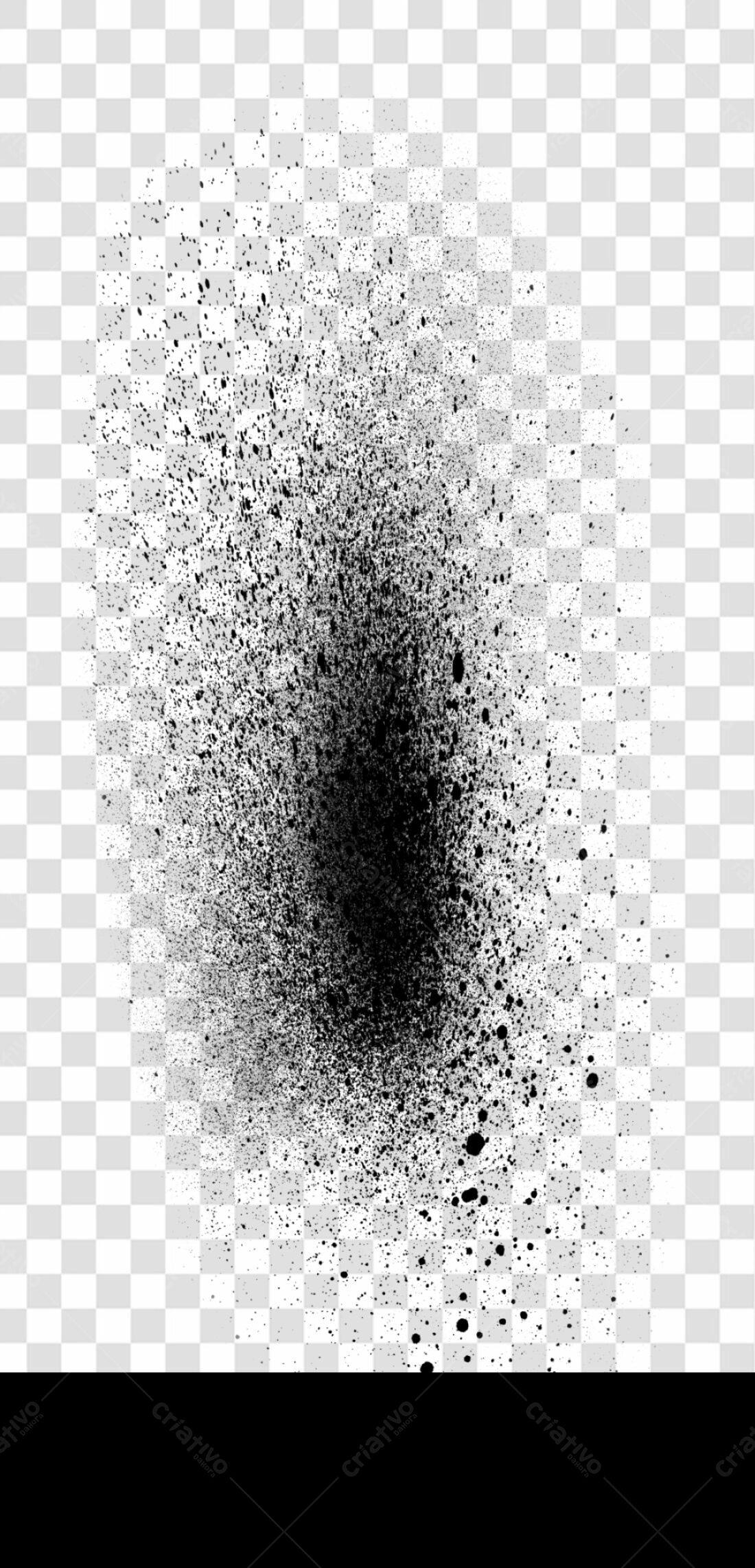 PNG Textura de respingos pretos com fundo transparente