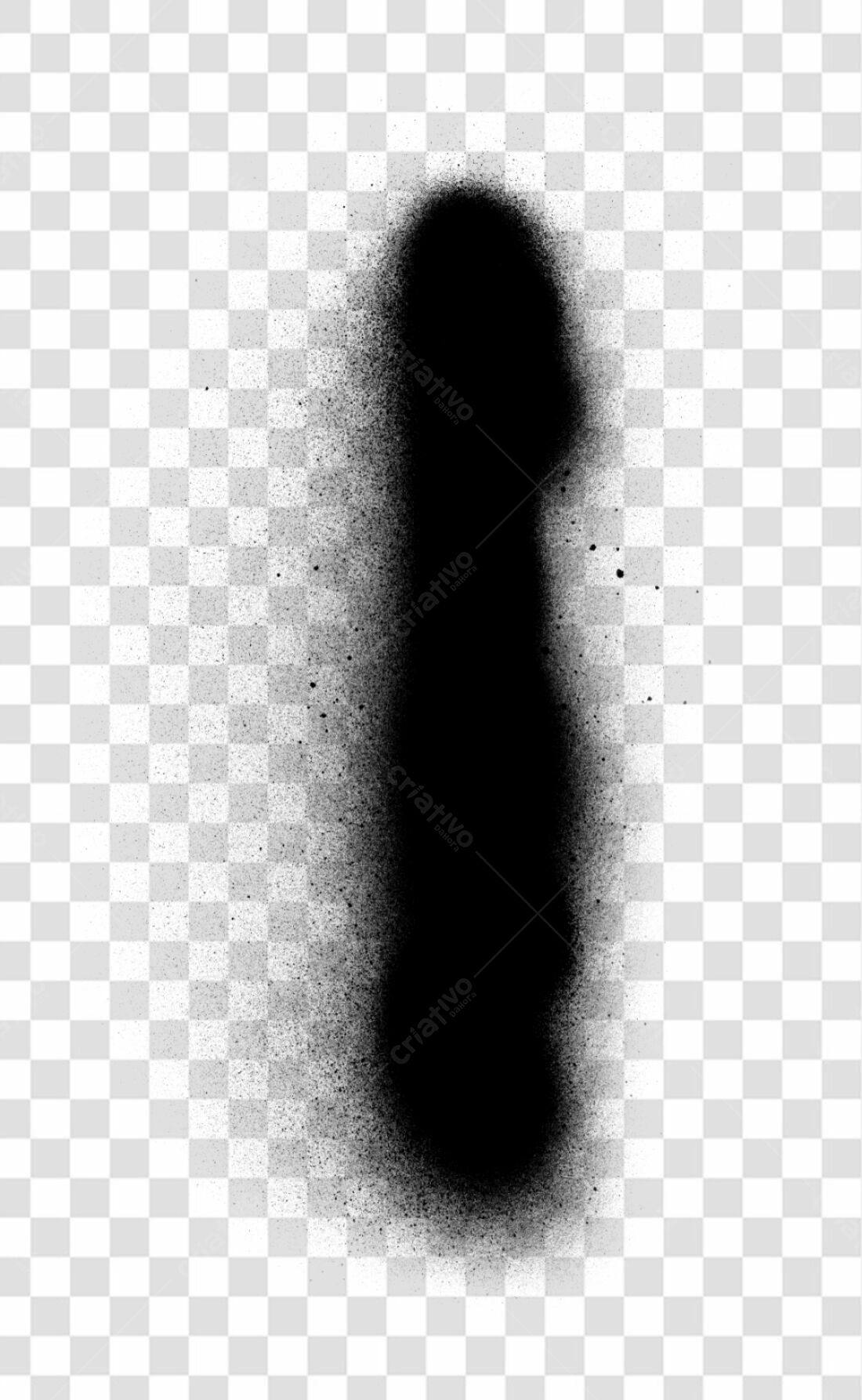 Elemento gráfico PNG com fundo transparente spray preto
