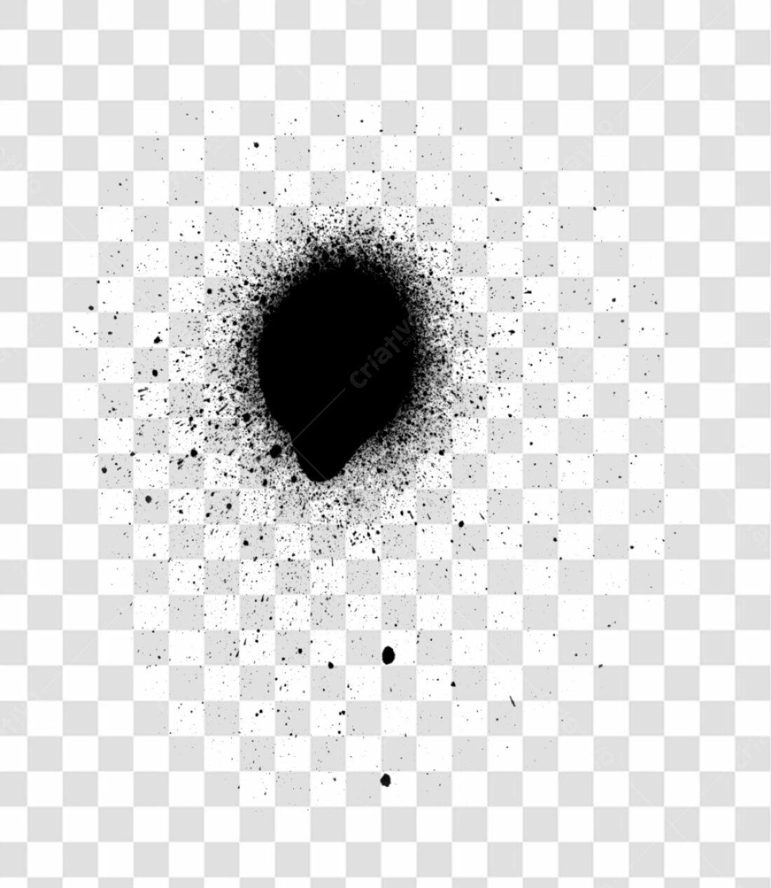 PNG Elemento gráfico abstrato preto com fundo transparente