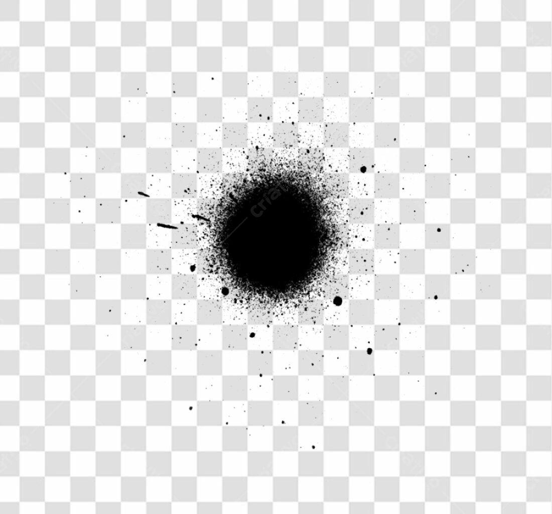 PNG Elemento Gráfico Spray Preto com fundo transparente