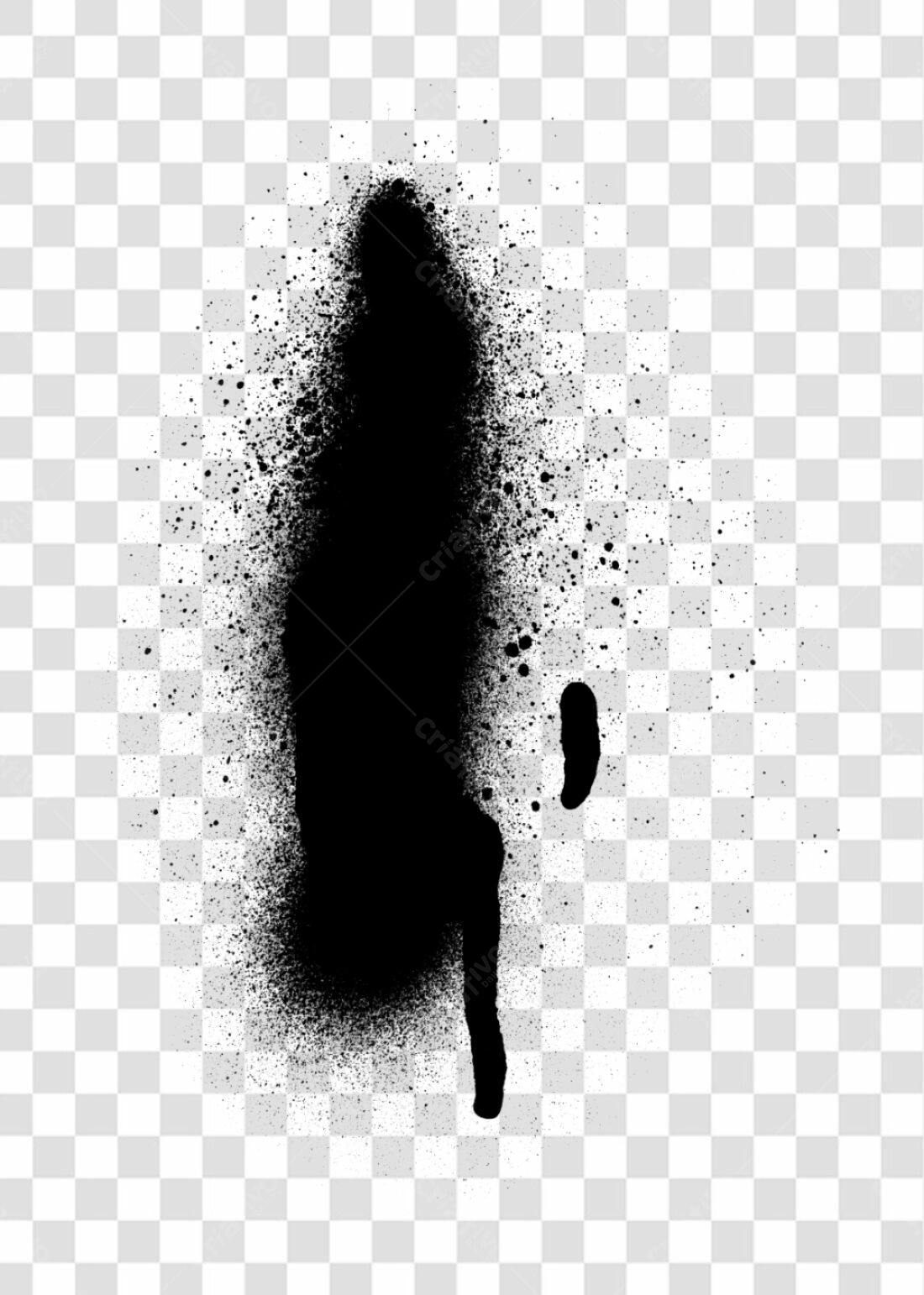 PNG Elemento gráfico abstrato preto com fundo transparente