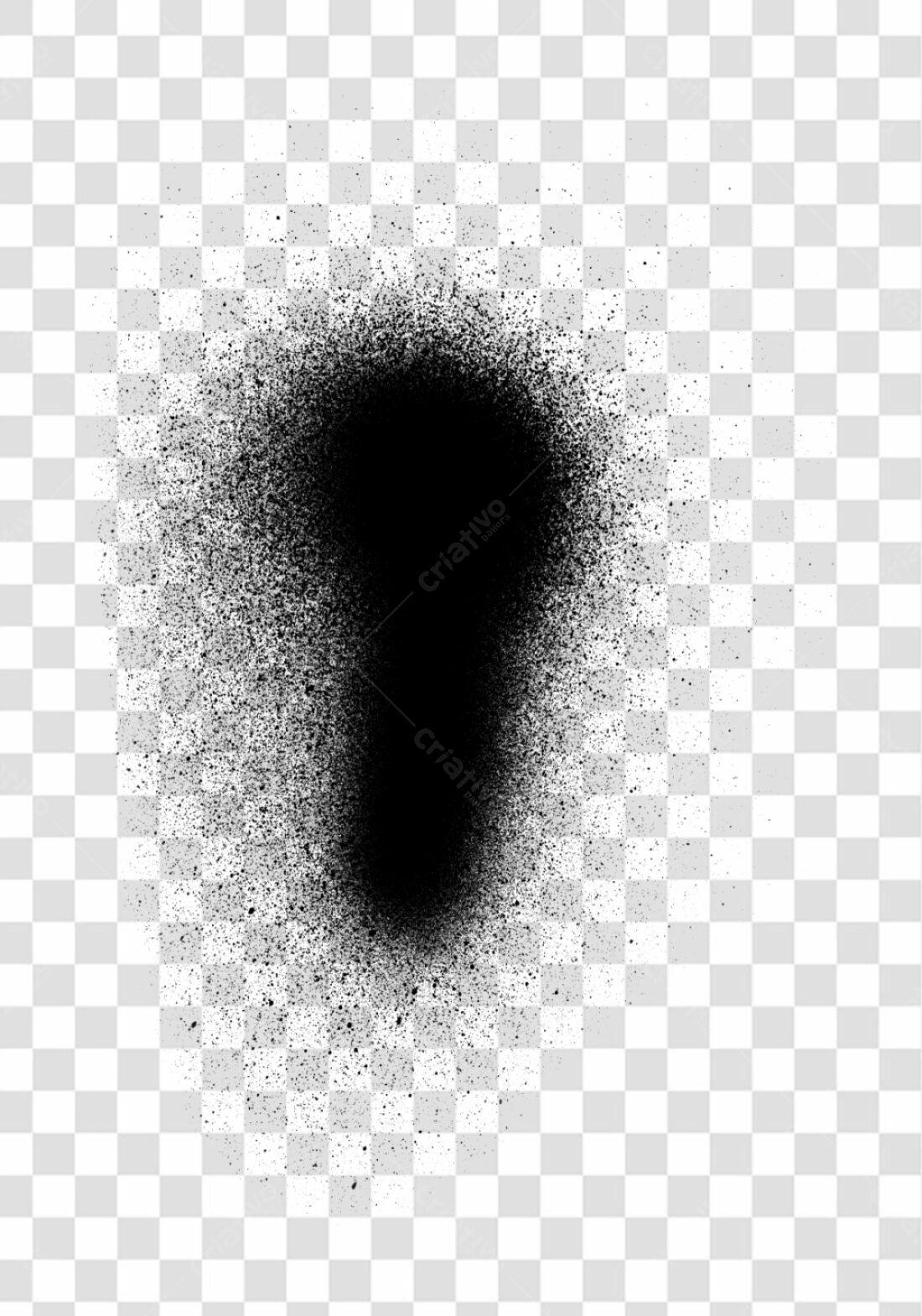 PNG Textura Spray Preto com fundo transparente