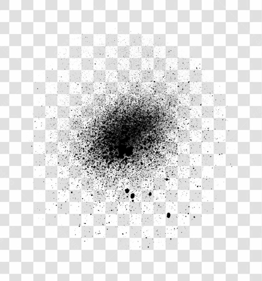 PNG Textura Spray Preto com fundo transparente