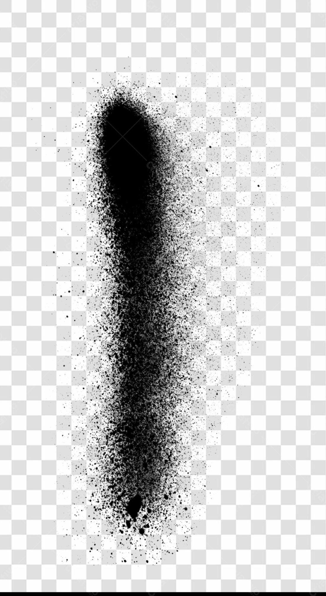 PNG Textura Spray Preto com fundo transparente