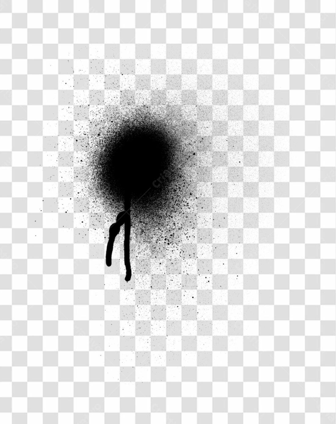 PNG Textura Spray Preto com fundo transparente