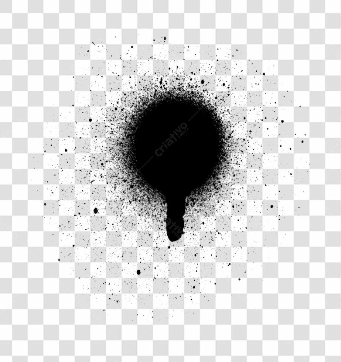 PNG elemento gráfico abstrato preto com fundo transparente