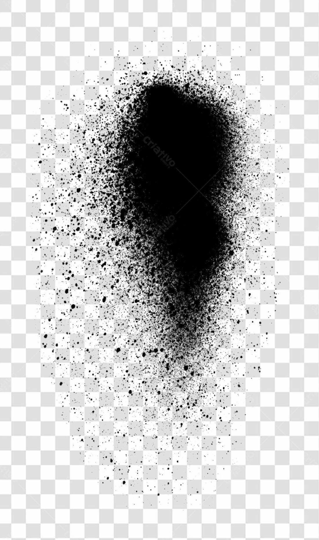 PNG Elemento Gráfico Esplendor Negro com fundo transparente