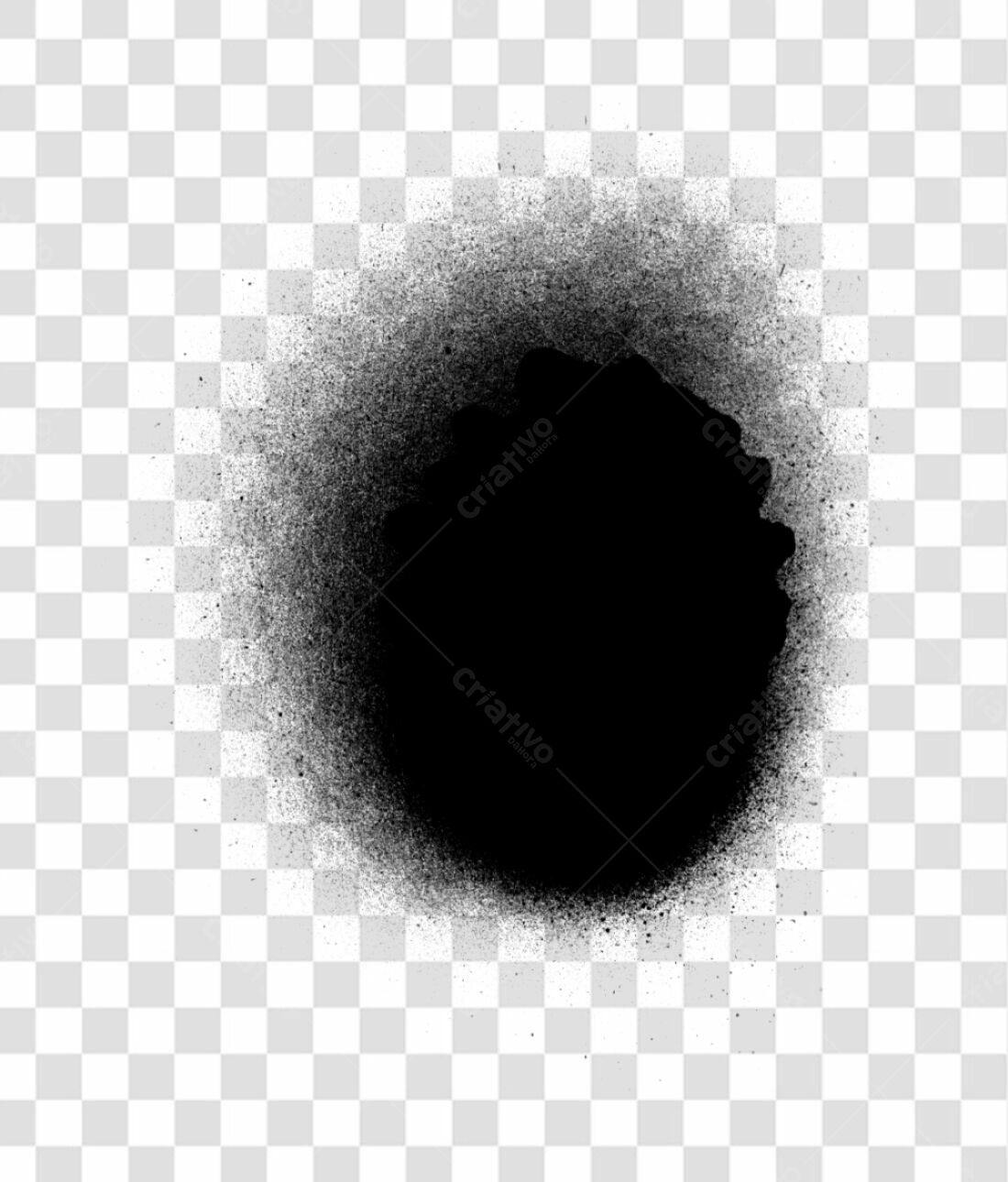 PNG Elemento gráfico abstrato preto com fundo transparente