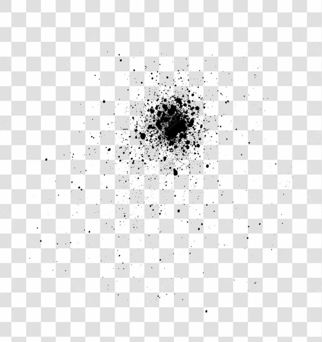 PNG Elemento gráfico abstrato em preto e branco com fundo transparente