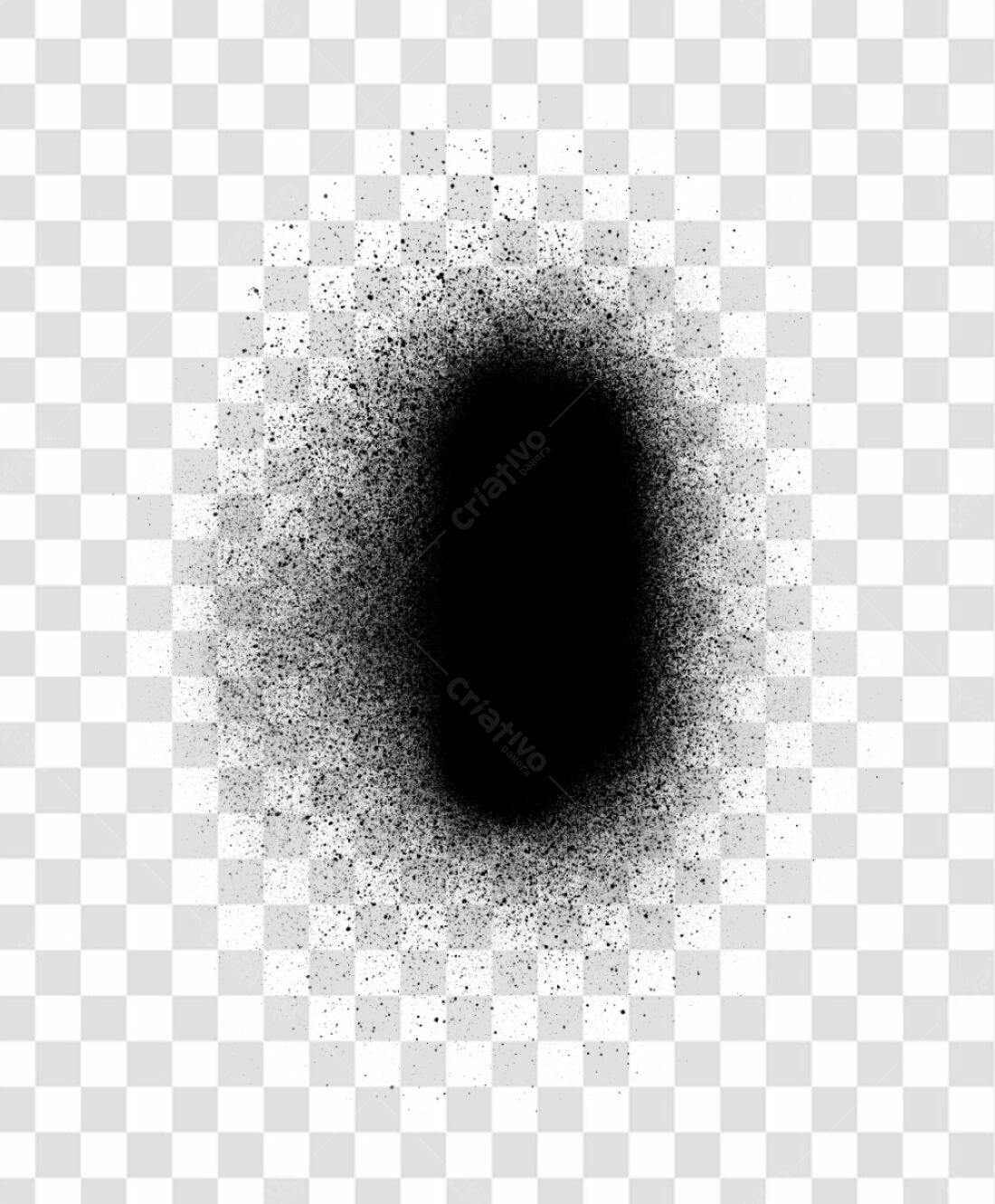 PNG Elemento gráfico Spray Preto com fundo transparente