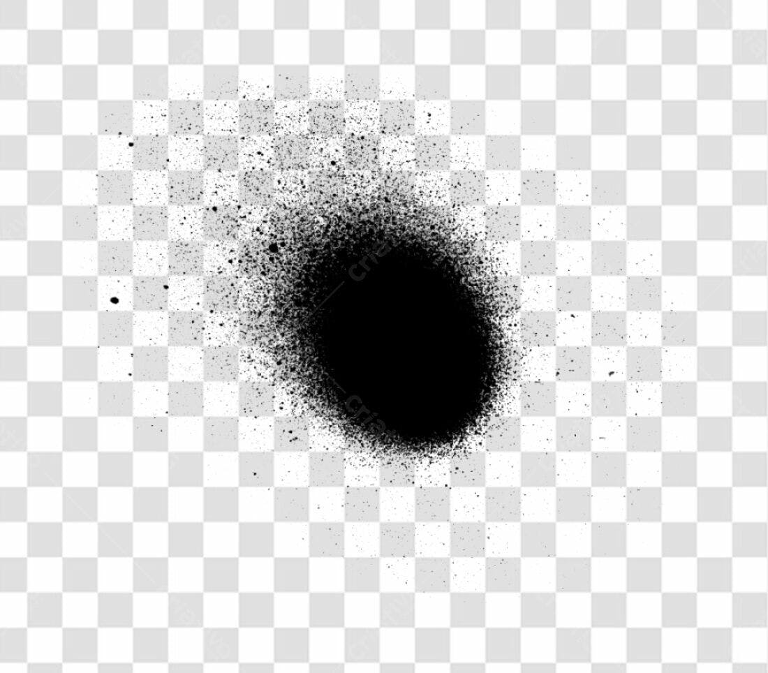 PNG Elemento gráfico spray preto com fundo transparente