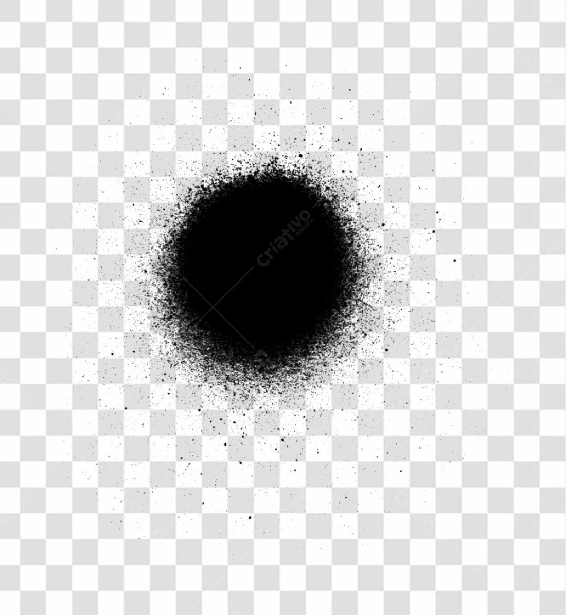 PNG Elemento Gráfico Spray Preto com fundo transparente