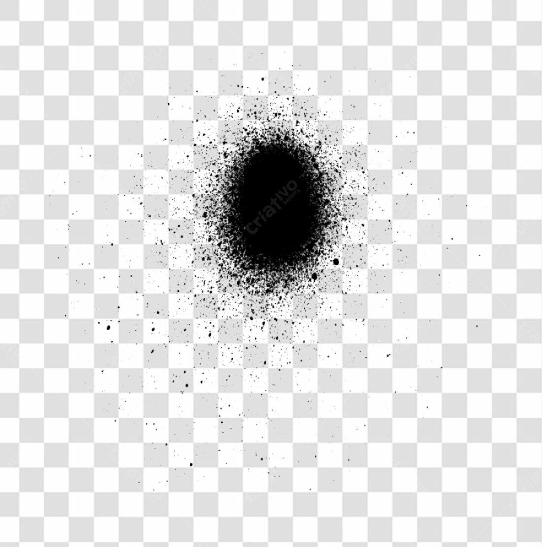 PNG Elemento gráfico spray preto com fundo transparente