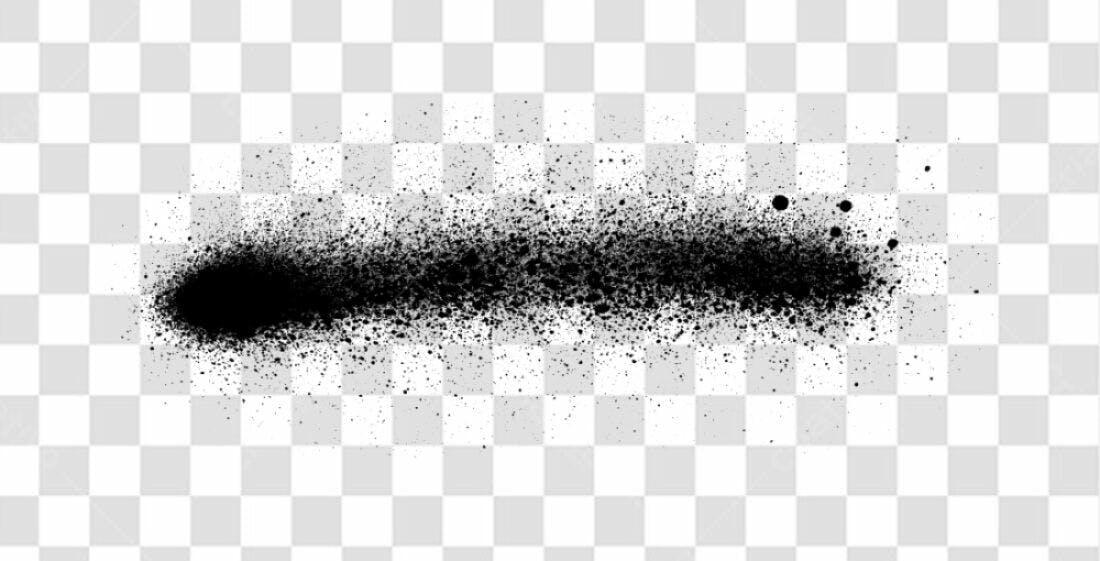 PNG Textura Spray Preto com fundo transparente