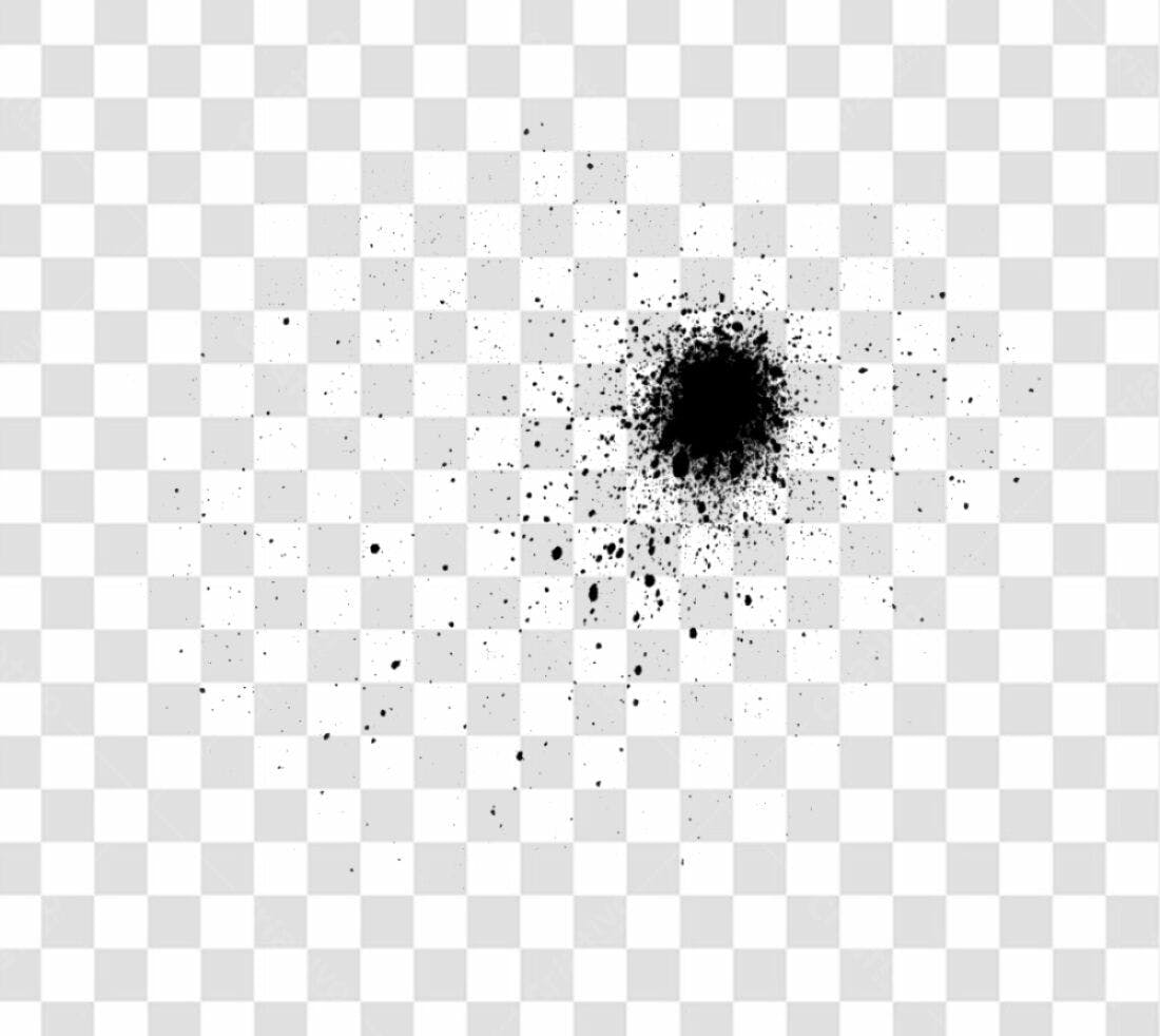 PNG Elemento gráfico abstrato salpicado preto