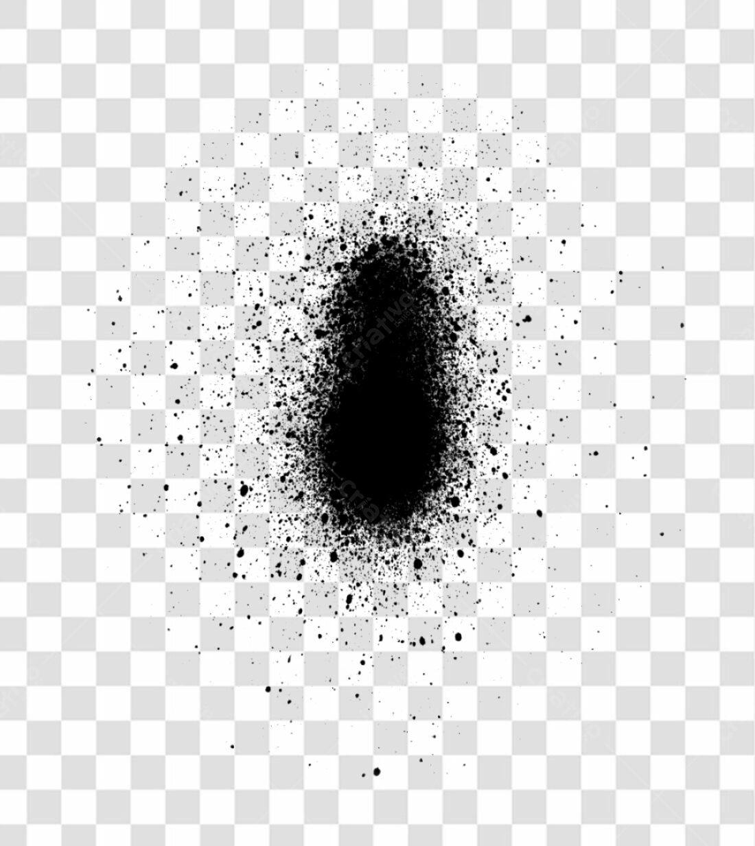 PNG Textura Spray Preto com fundo transparente