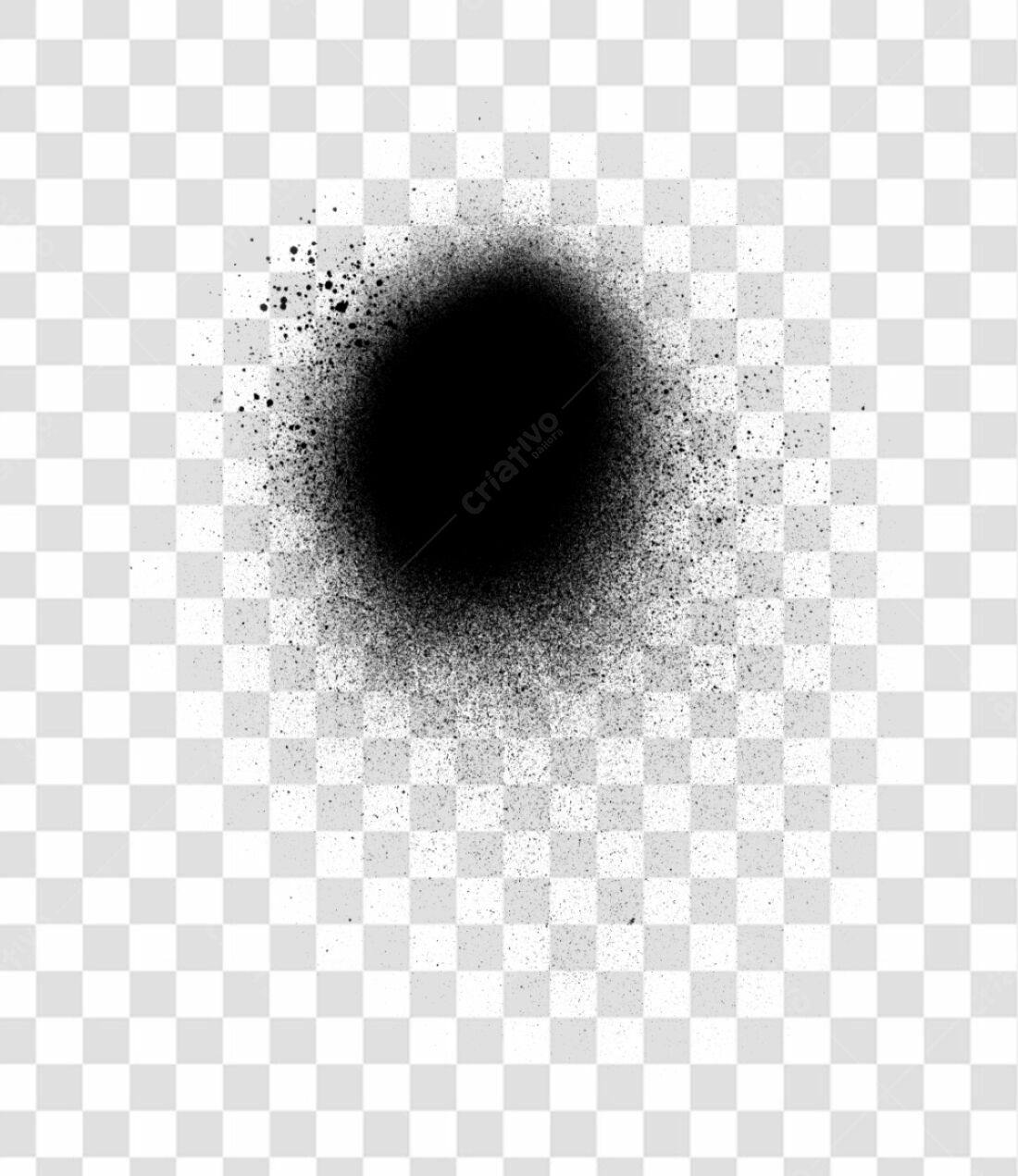 Elemento gráfico PNG com fundo transparente efeito spray