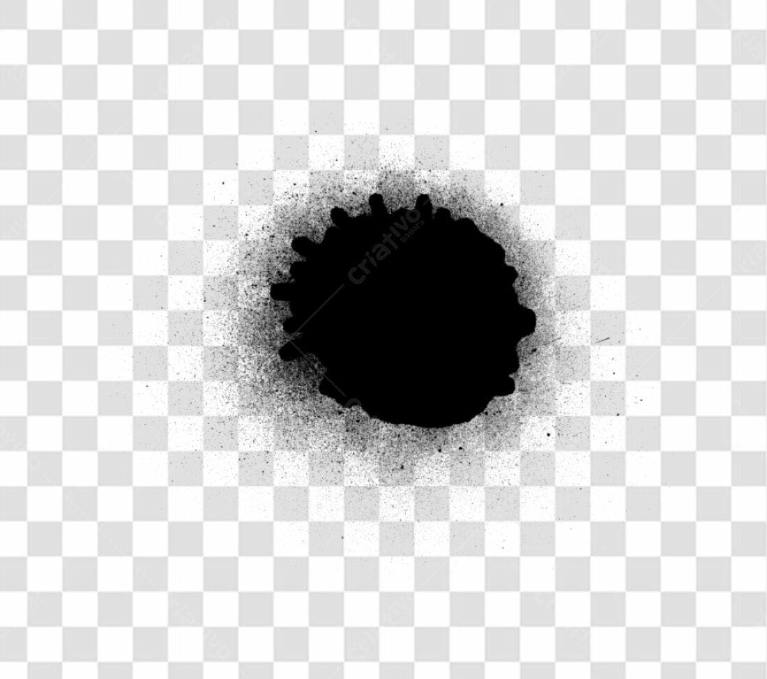 PNG Elemento gráfico abstrato mancha preta com fundo transparente