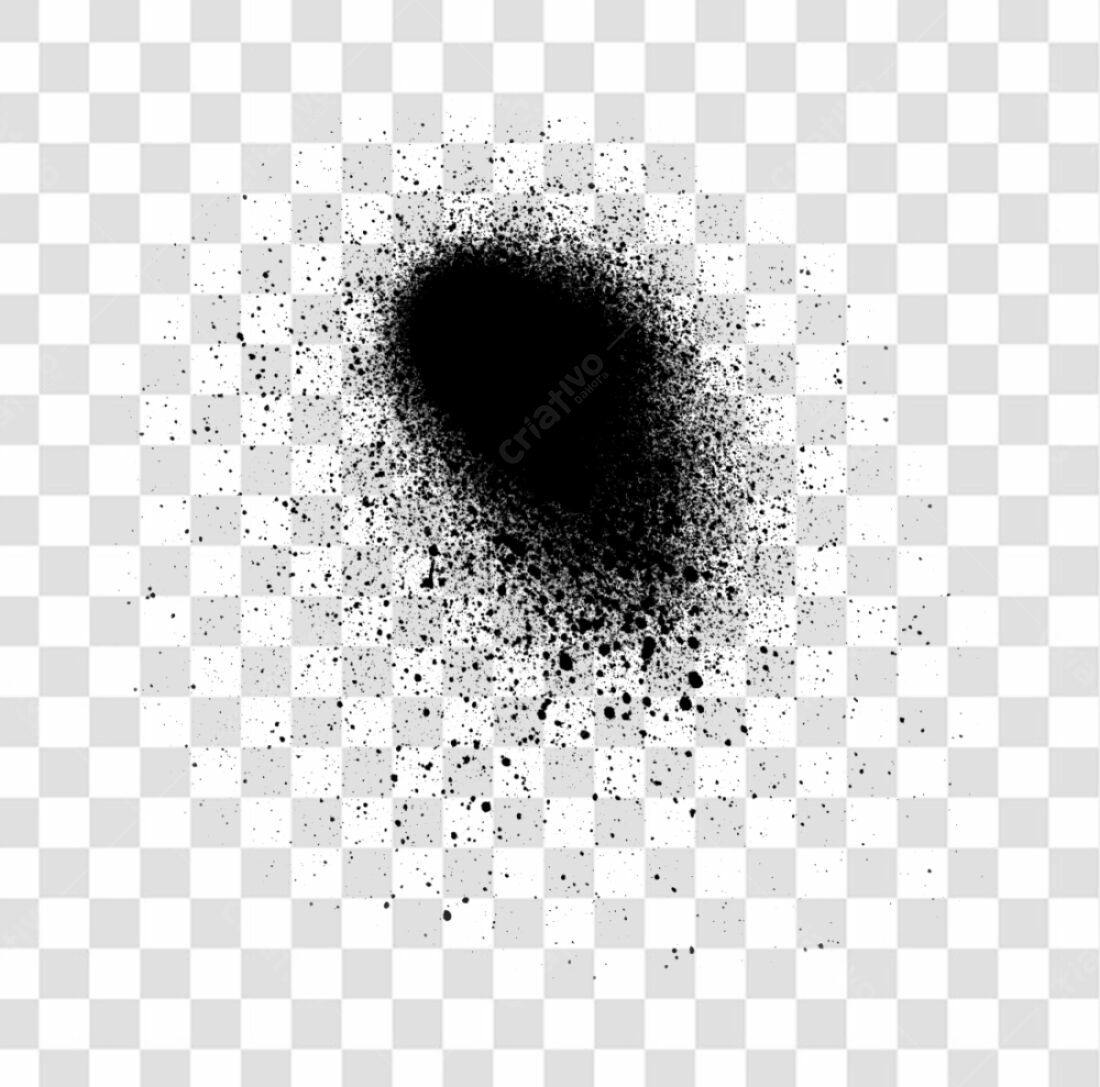 PNG Textura Spray Preto com fundo transparente