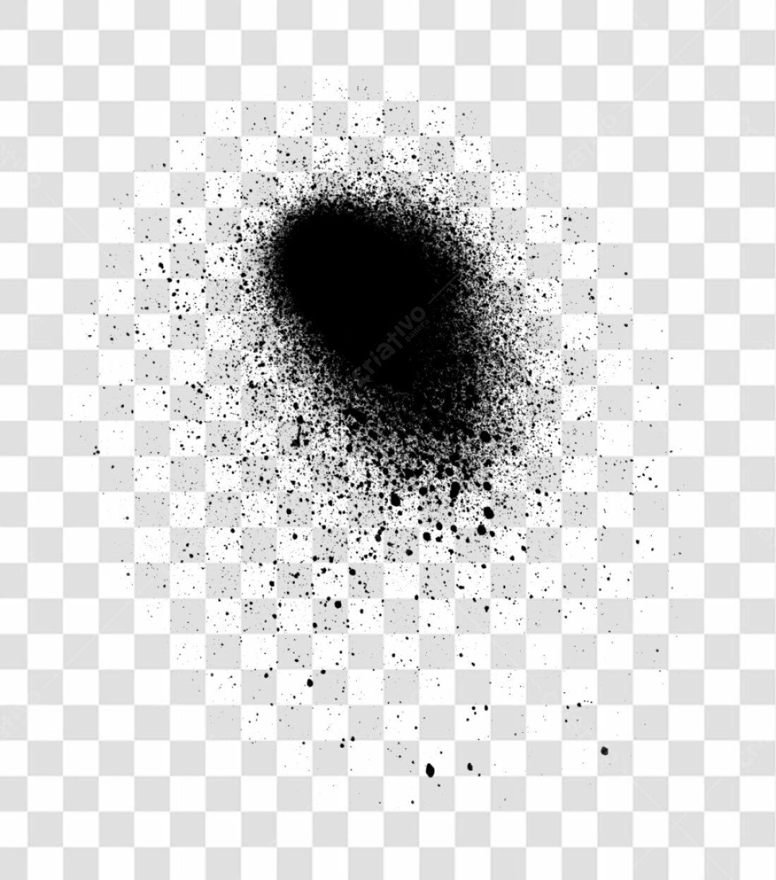 PNG Textura Spray Preto com fundo transparente