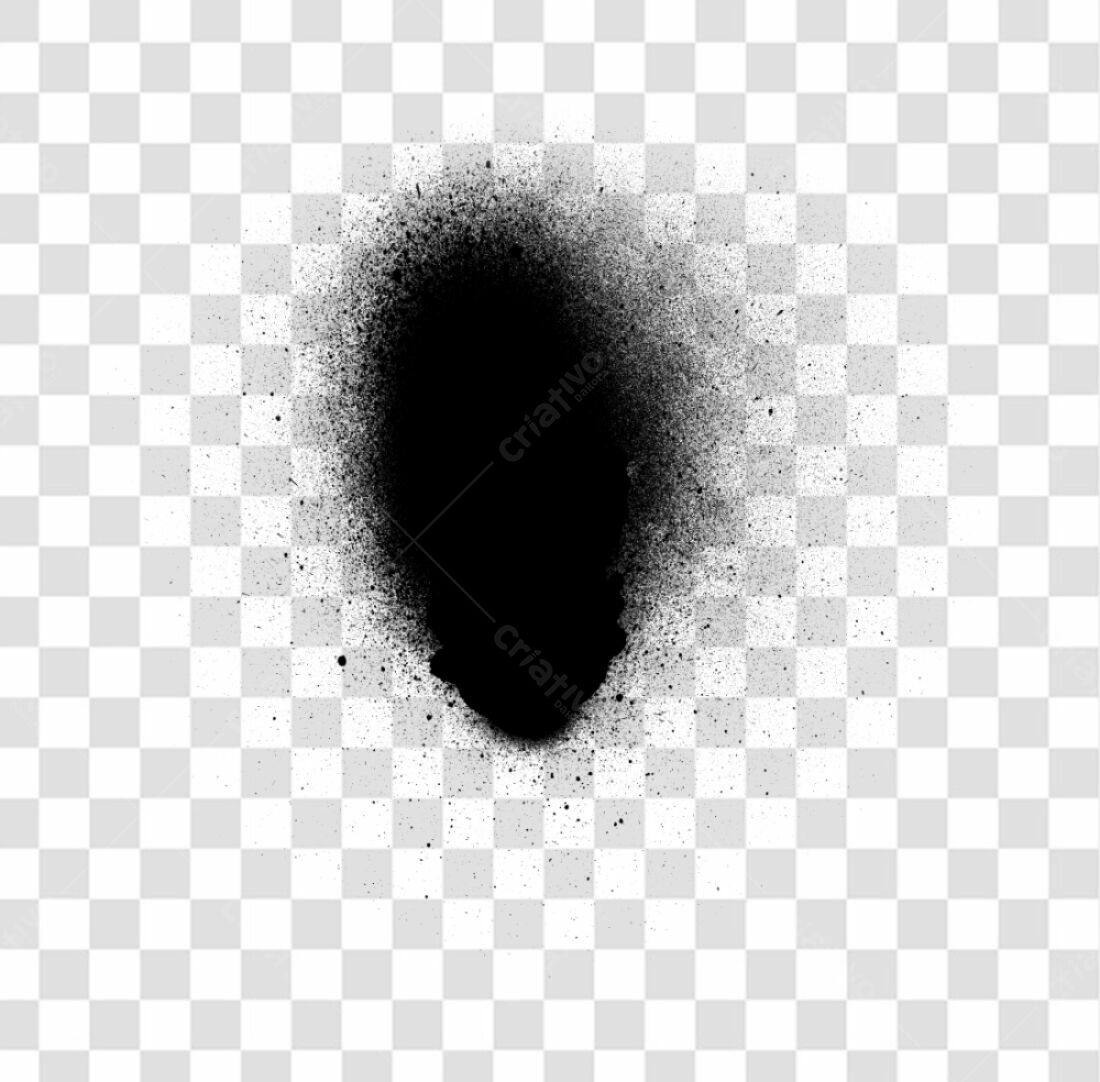PNG Textura Spray Preto com fundo transparente