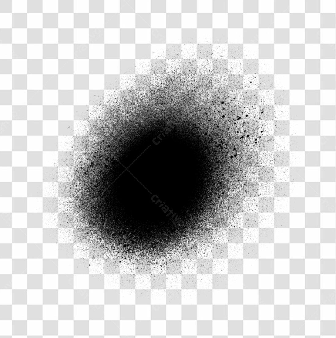 PNG Elemento de Design Spray Preto com fundo transparente