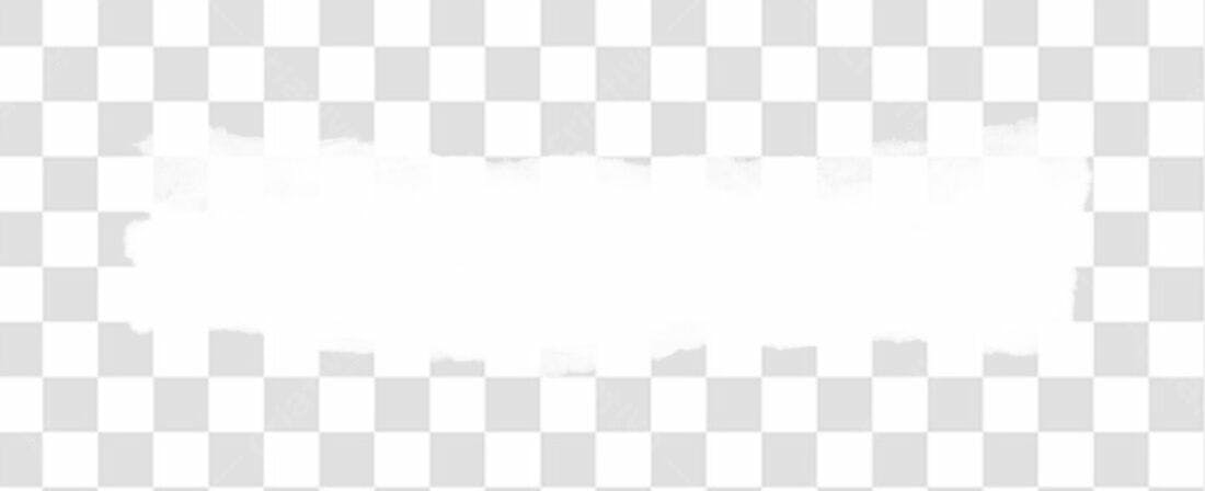 Banner abstrato branco PNG com fundo transparente