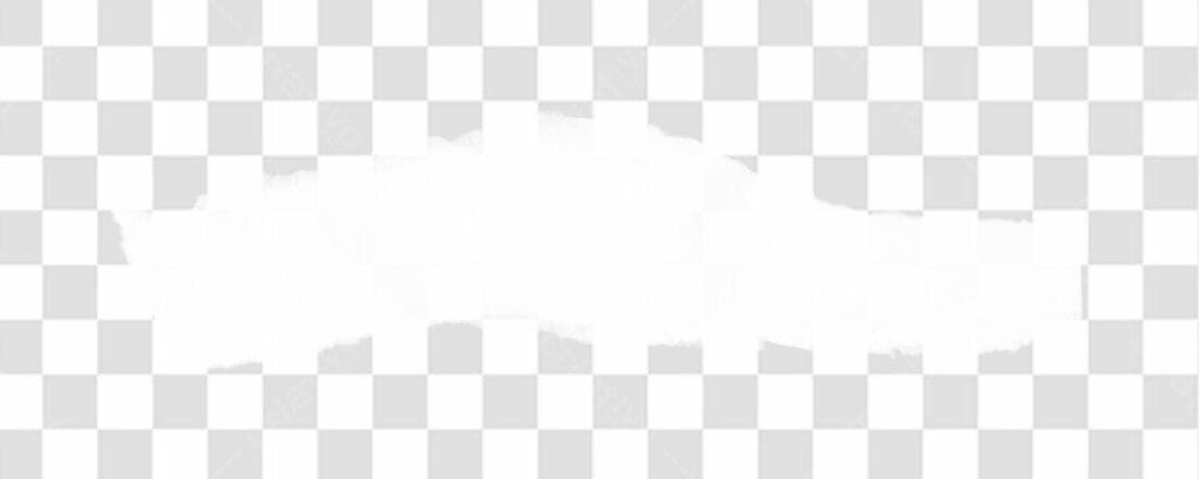 Banner abstrato branco PNG com fundo transparente