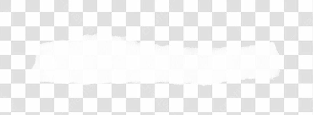 Banner abstrato branco PNG com fundo transparente
