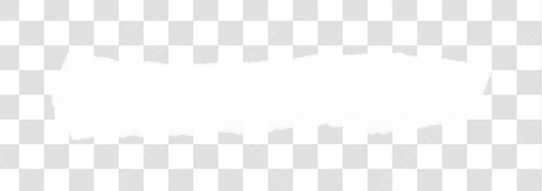 Banner rasgado branco PNG com fundo transparente
