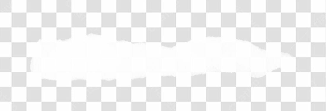 Banner abstrato branco PNG com fundo transparente
