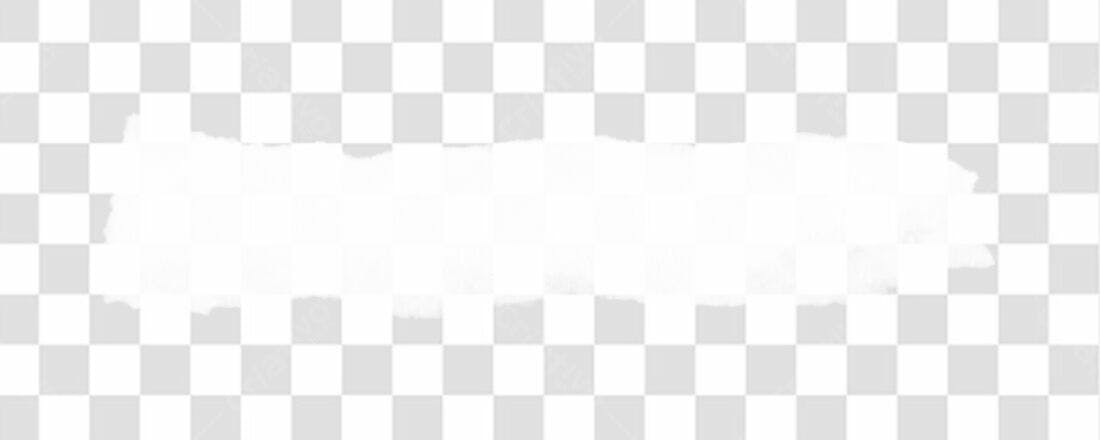 Banner branco rasgado PNG com fundo transparente