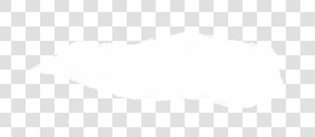 Banner abstrato branco PNG com fundo transparente
