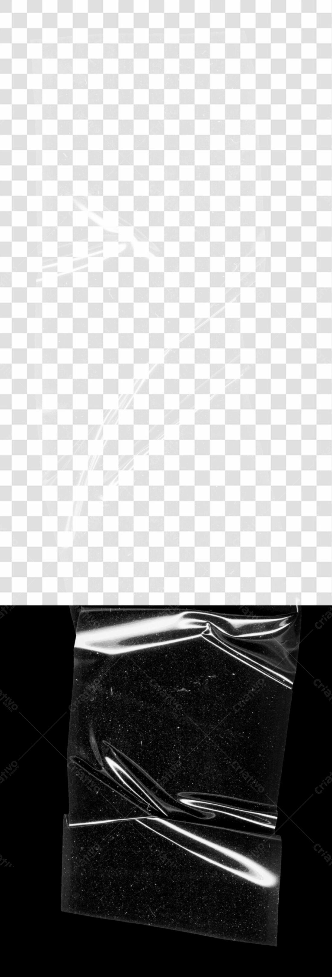 Mockup Plástico Rasgado PNG com fundo transparente